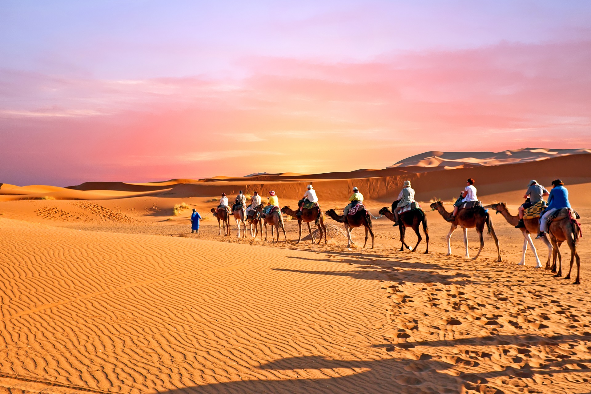 Marrakech à Fès 5 jours via Merzouga Desert Dunes of Erg Chebbi Nuit